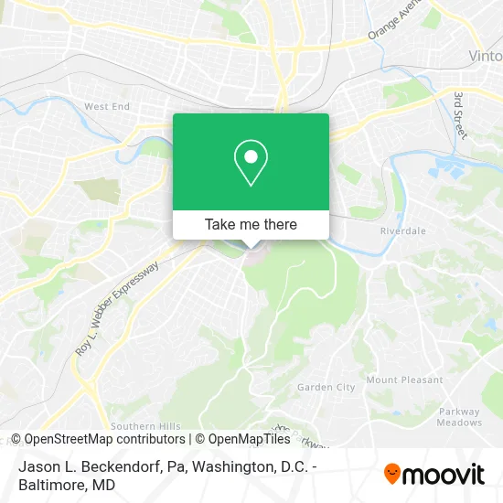 Jason L. Beckendorf, Pa map