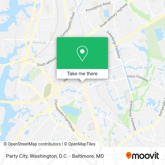 Party City map