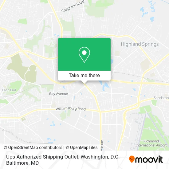 Ups Authorized Shipping Outlet map