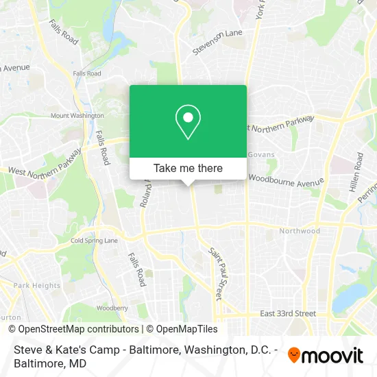 Steve & Kate's Camp - Baltimore map