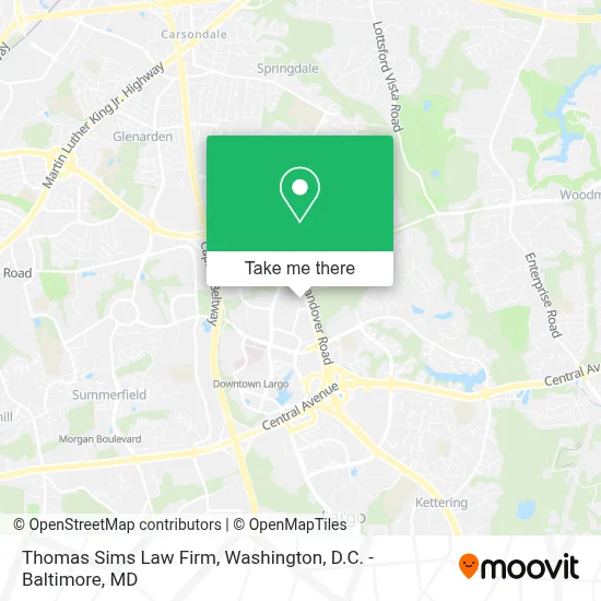 Thomas Sims Law Firm map