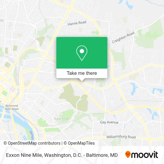 Exxon Nine Mile map