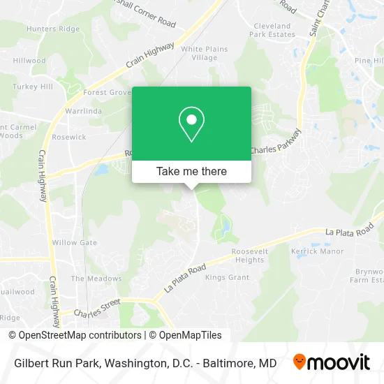 Gilbert Run Park map