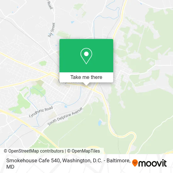 Smokehouse Cafe 540 map
