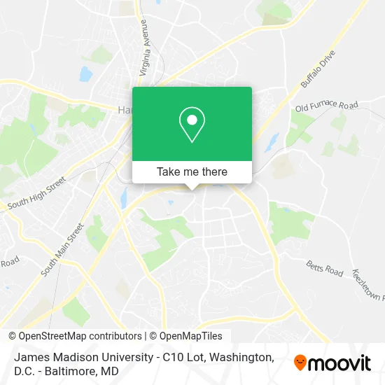 James Madison University - C10 Lot map