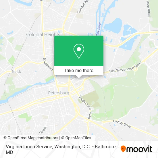 Virginia Linen Service map