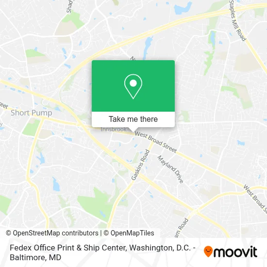 Fedex Office Print & Ship Center map
