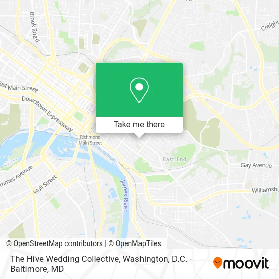 The Hive Wedding Collective map