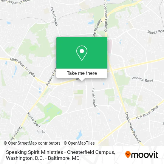 Speaking Spirit Ministries - Chesterfield Campus map