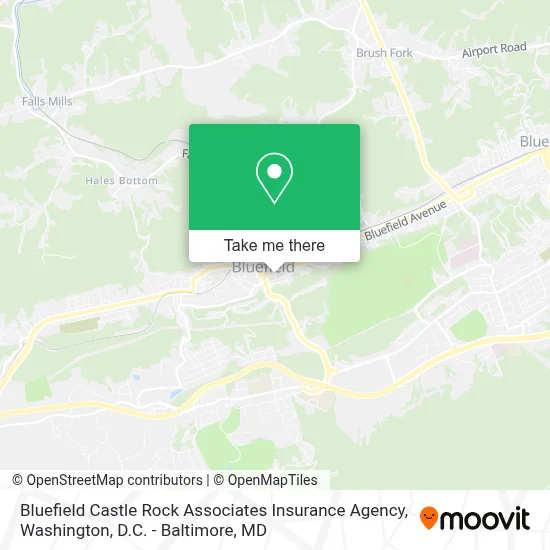 Bluefield Castle Rock Associates Insurance Agency map