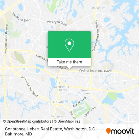 Constance Hebert Real Estate map
