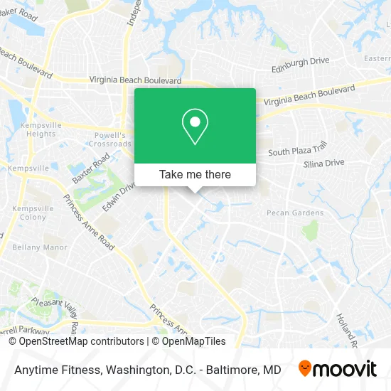 Anytime Fitness map