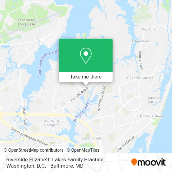 Riverside Elizabeth Lakes Family Practice map