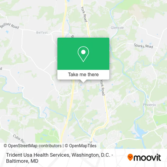 Trident Usa Health Services map