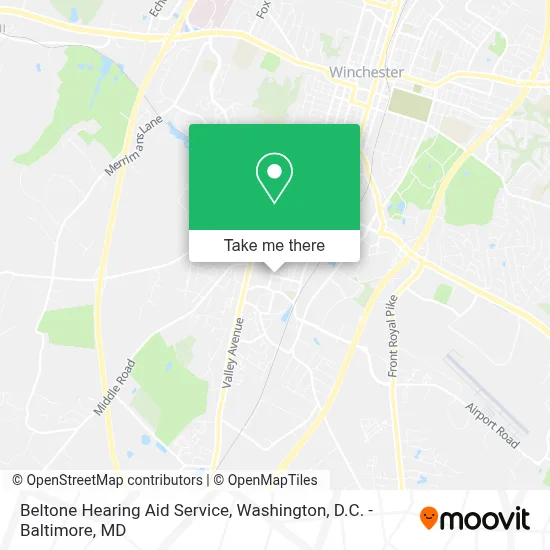 Beltone Hearing Aid Service map