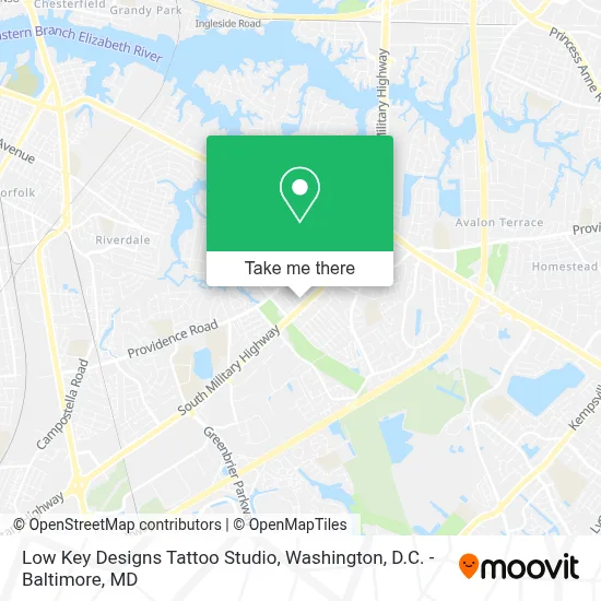 Low Key Designs Tattoo Studio map