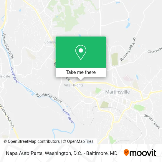 Napa Auto Parts map