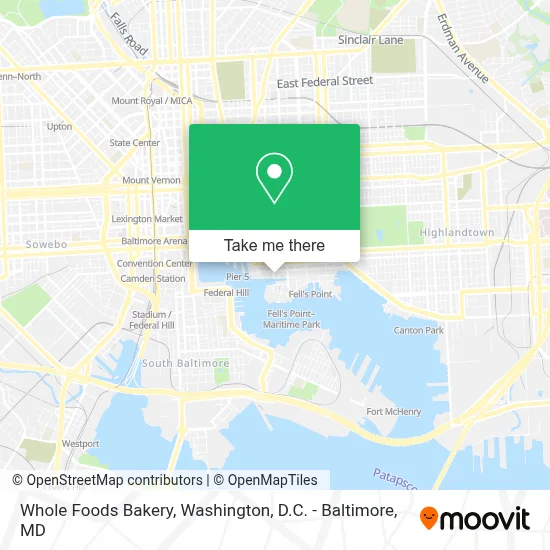Whole Foods Bakery map
