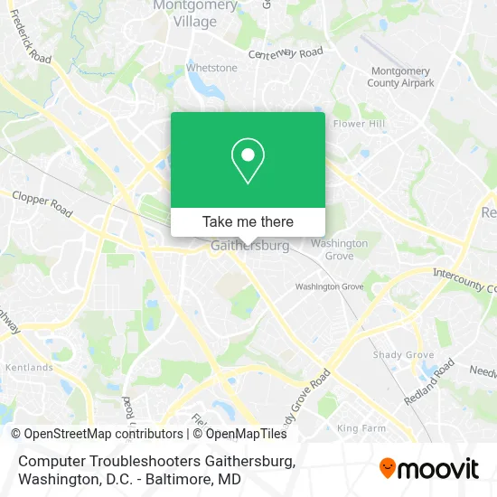 Computer Troubleshooters Gaithersburg map