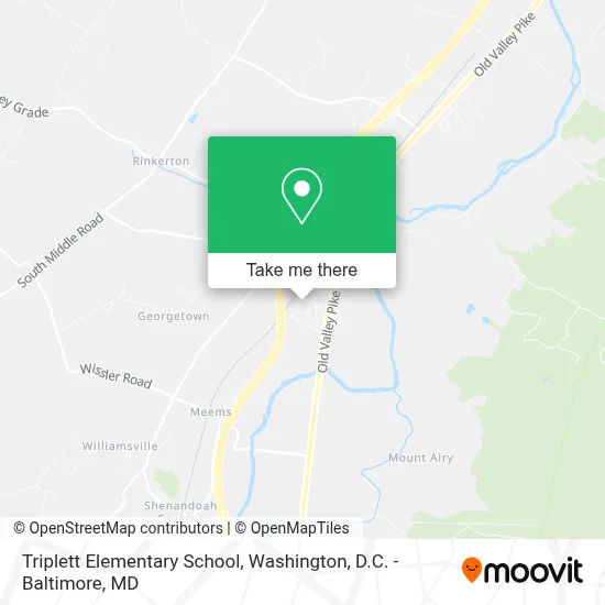 Triplett Elementary School map