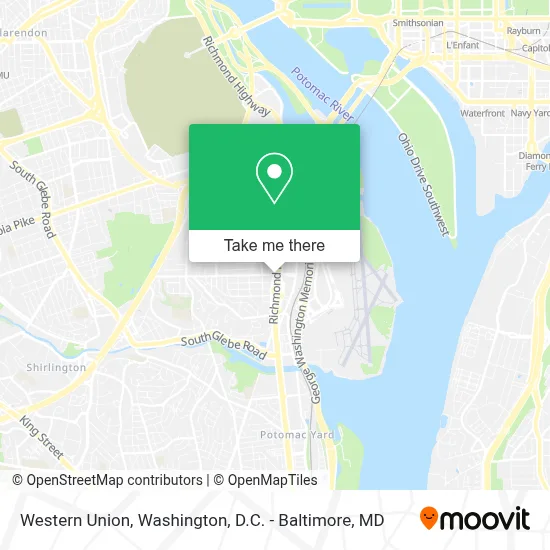 Western Union map