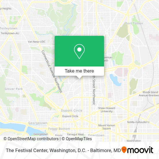The Festival Center map