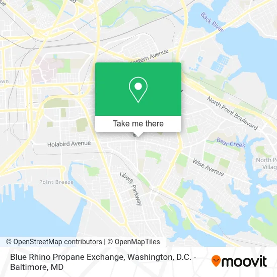 Blue Rhino Propane Exchange map