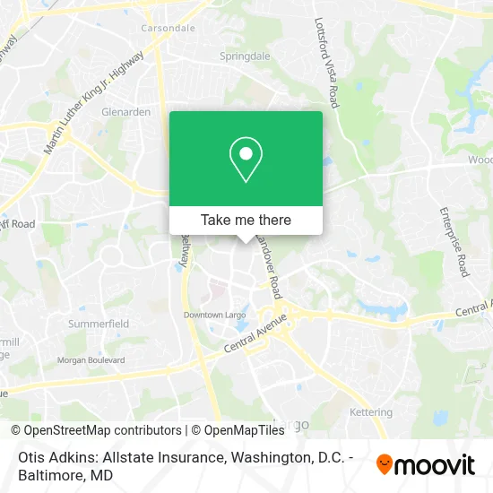 Otis Adkins: Allstate Insurance map
