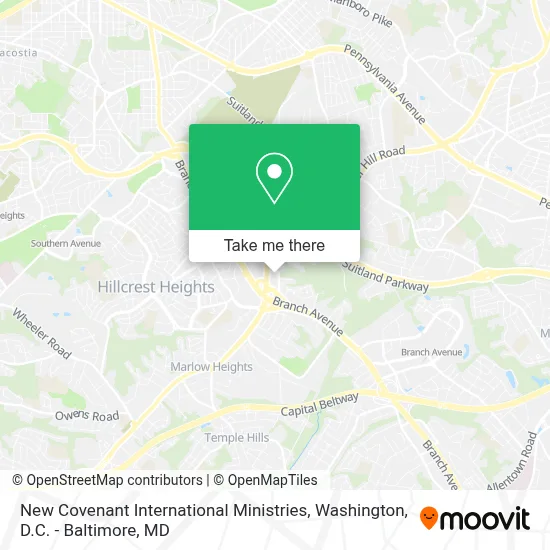 New Covenant International Ministries map