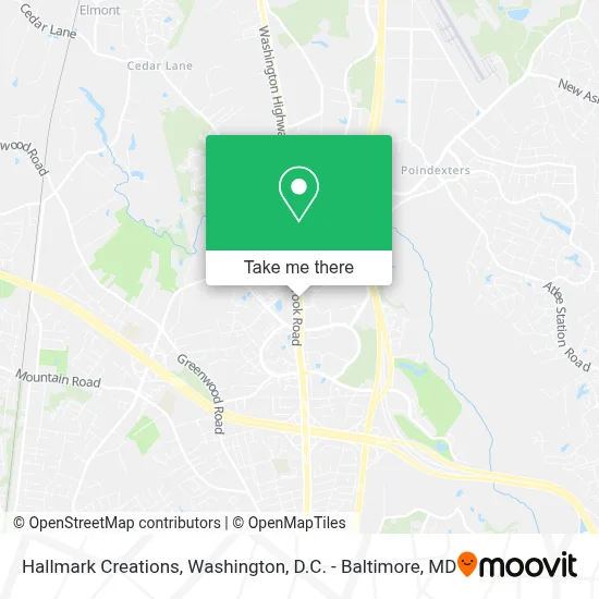 Hallmark Creations map