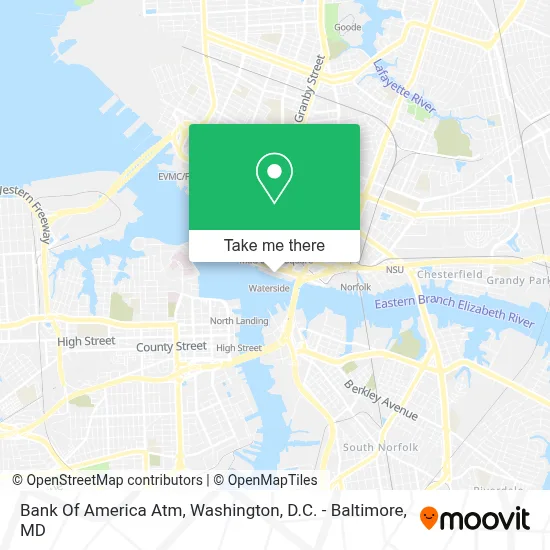 Bank Of America Atm map