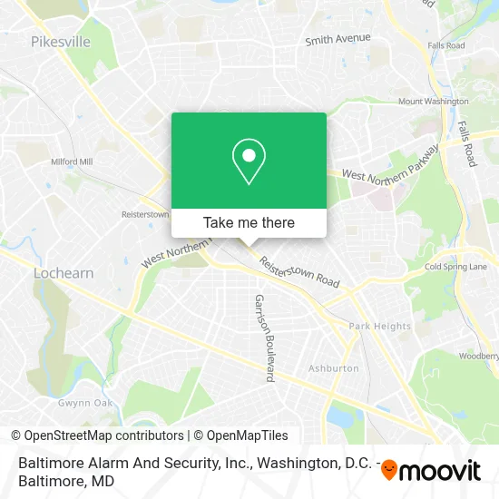 Baltimore Alarm And Security, Inc. map