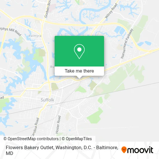 Flowers Bakery Outlet map