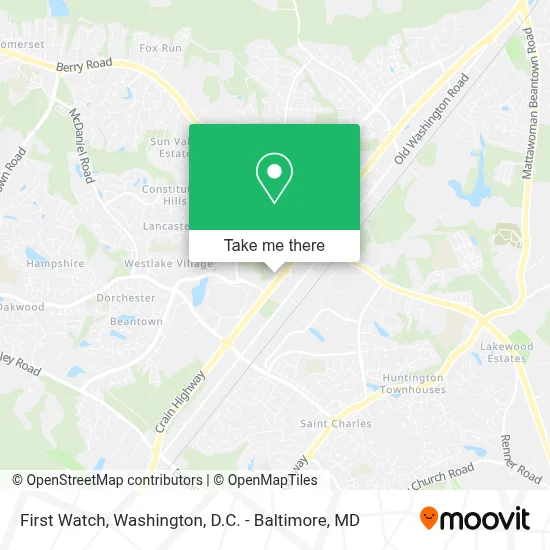 First Watch map