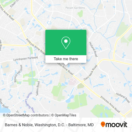 Barnes & Noble map