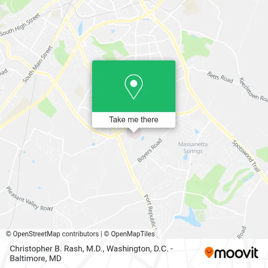 Christopher B. Rash, M.D. map
