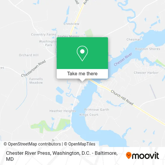 Chester River Press map