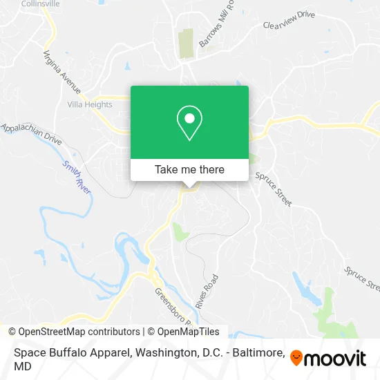 Space Buffalo Apparel map