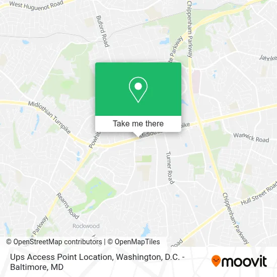 Ups Access Point Location map