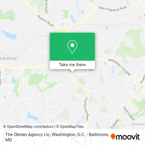 The Obrien Agency Llc map