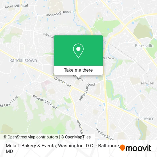 Mela T Bakery & Events map