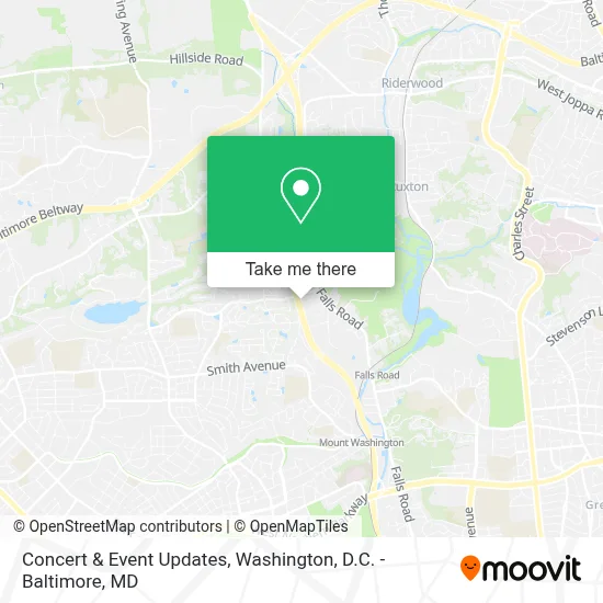 Concert & Event Updates map