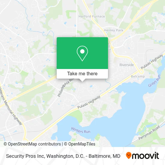Security Pros Inc map