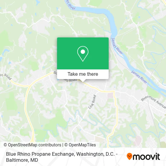 Blue Rhino Propane Exchange map
