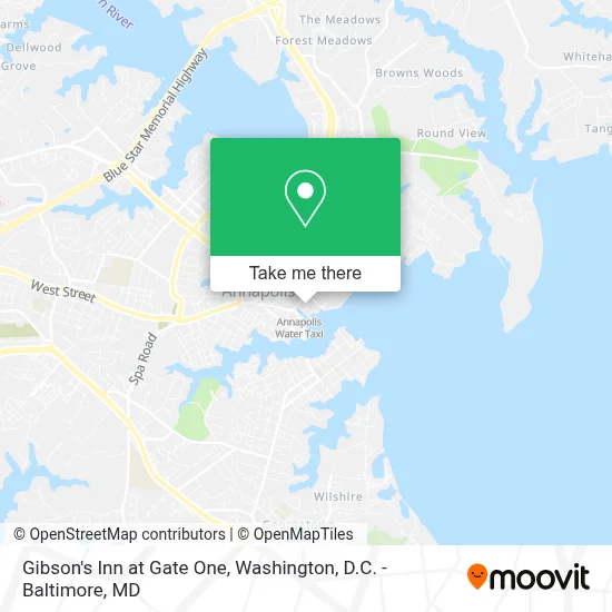 Gibson's Inn at Gate One map