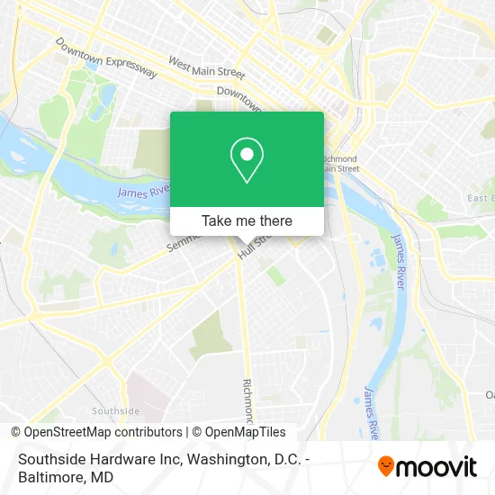 Southside Hardware Inc map