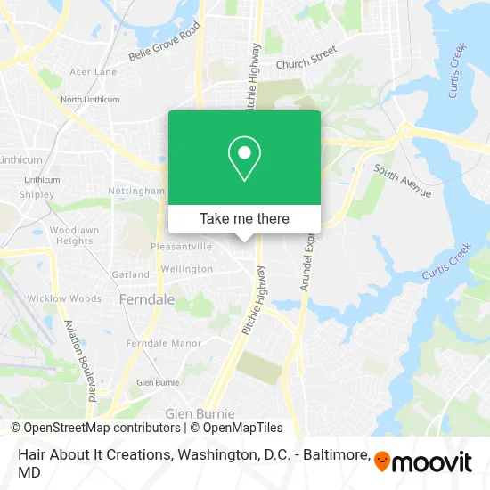 Hair About It Creations map