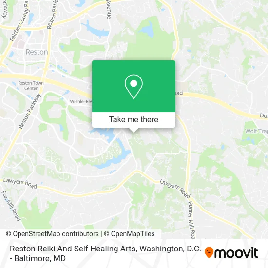 Reston Reiki And Self Healing Arts map