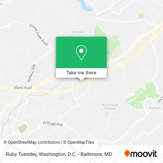 Ruby Tuesday map