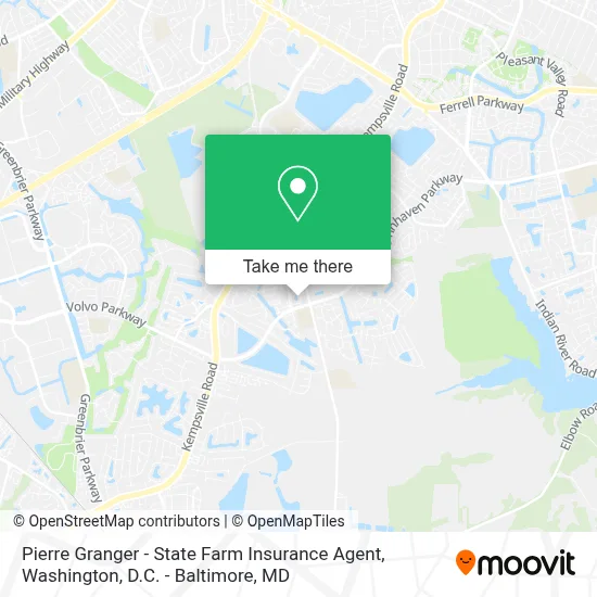 Pierre Granger - State Farm Insurance Agent map